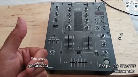 PIONEER DJM 400 FICA PISCANDO E NÃO LIGA