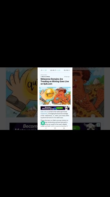 Metaverse Domains Are Trending as Minting Goes Live #cryptomash #ytshorts #cryptonews