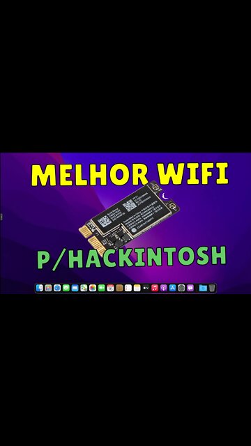 Coloquei um Wi-Fi de MacBook Pro no meu Hackintosh. BCM94360CS2 melhor Wifi para Notebook.