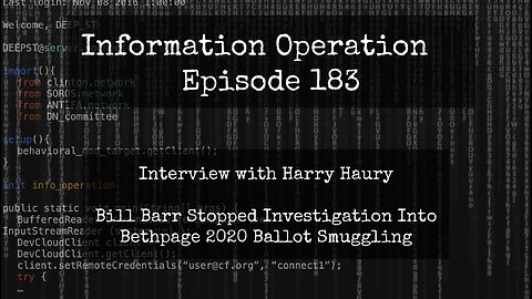 LIVESTREAM 7pm EST: Bill Barr Stopped Bethpage Ballot Trafficking Investigation