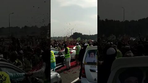 امیر محترم کا خانیوال میں تاریخی استقبال پھولوں کی پتیاں نچھاور کوئی پوچھے تو کہنا ابن خادم آیا تھا