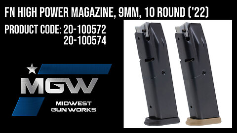 FN High Power Magazine, 9mm, 10 Round ('22)