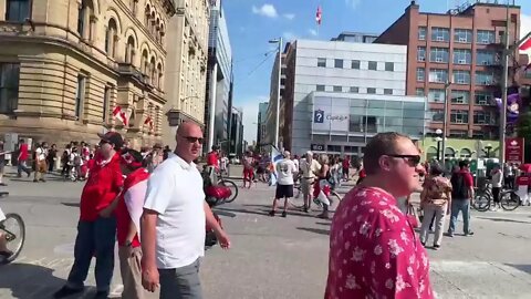 LIVE 🔴 The #churchofBuBBles on Dominion Day (canada day) March at parliament in Ottawa.