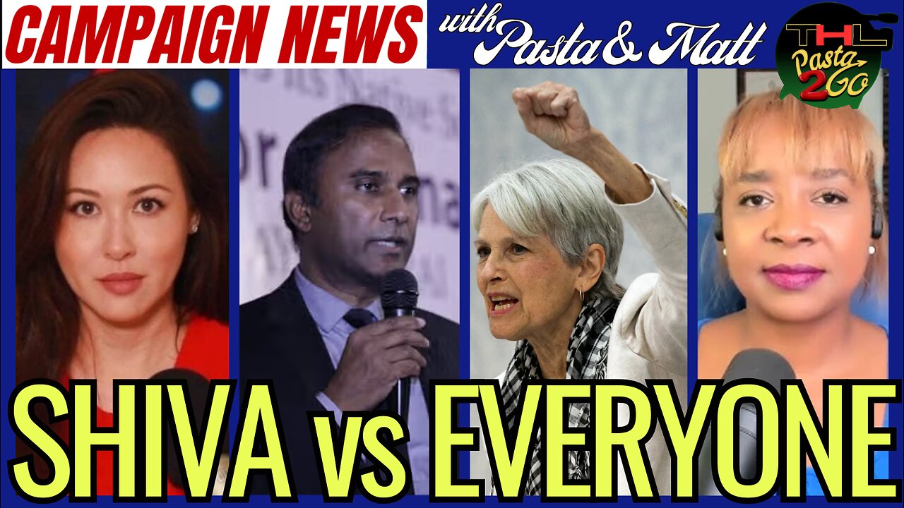 Campaign News Update with Pasta & Matt | Dr. SHIVA left out of Free & Equal Presidential Debate?