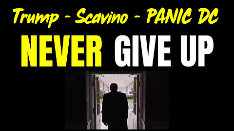 Trump - Scavino - PANIC DC > They Will not Escape Unscathed - Buckle Up