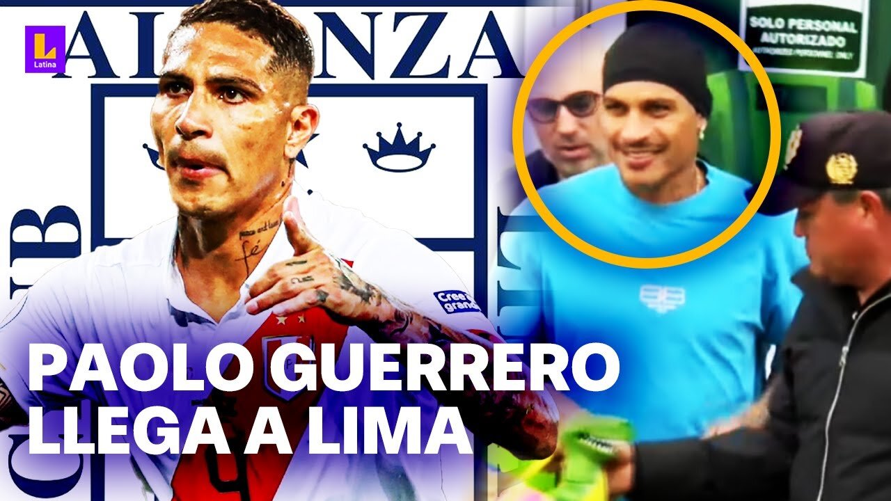 Paolo Guerrero llega al Jorge Chávez: Expectativa por el regreso del futbolista a Alianza Lima