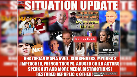 Situation Update ~ Khazarian Mafia NWO. Benjamin Fulford Great Intel
