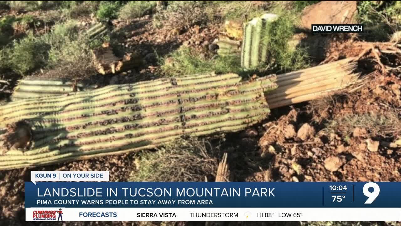 County warns hikers to stay away from Tucson Mountain Park landslide