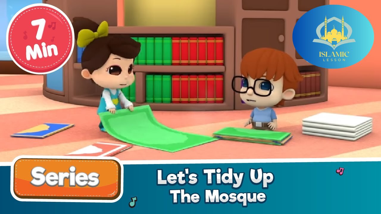 Omar & Hana | Let's Tidy Up The Mosque | Islamic Cartoon | Islamic Lesson