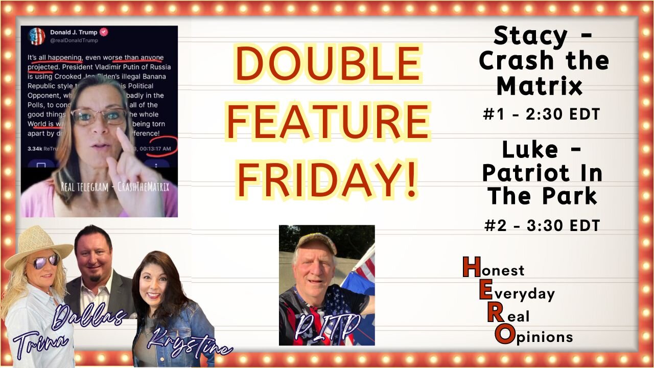 Double Feature Friday! Crash the Matrix Stacy & Patriot in the Park