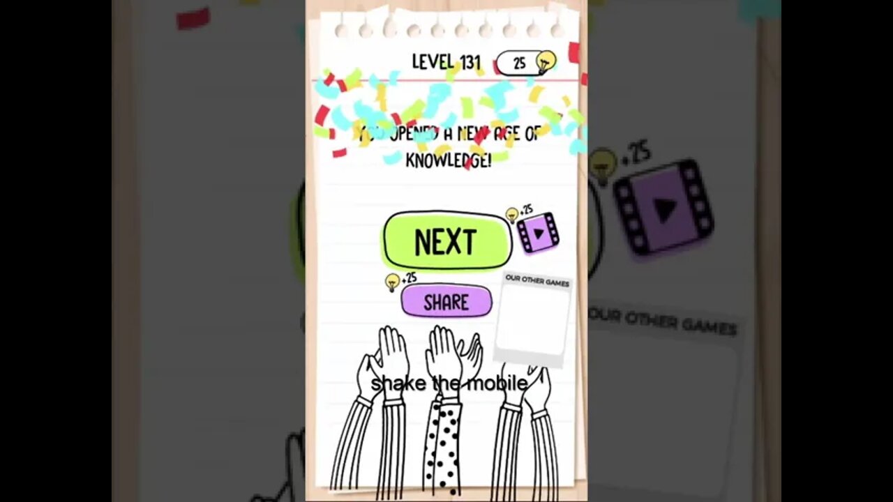 Brain Test Tricky Puzzles Level 131 Discovery Gravity.