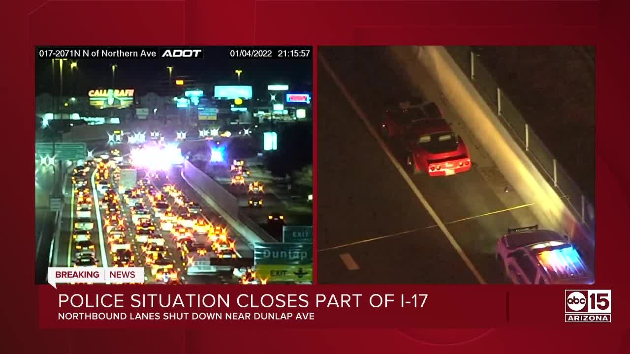 Police situation closes part of I-17