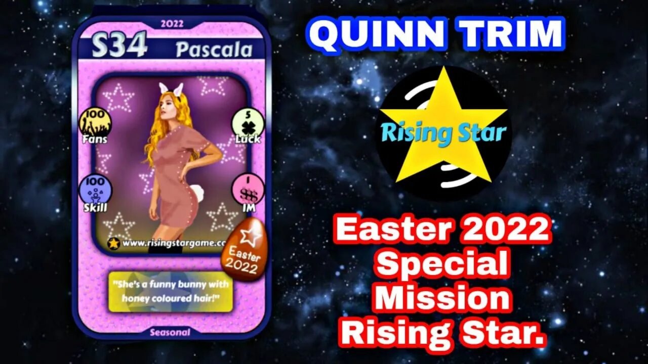 Rising Star Live Stream Easter 2022 Special Mission | Play To Earn NFT'S | Games World | Quinn Trim.