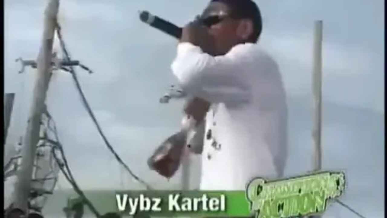 Vybz Kartel performance at champion in action