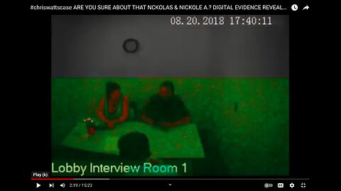 CHRIS WATTS CASE - WHY DID NICKOLE A DROP SHANANN OFF AT 1:48 AM AND THEN COME BACK AT 2:01 AM?