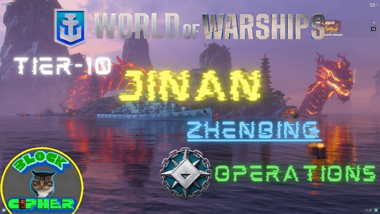 Operations//Tier-10 JINAN//Sa Zhenbing | World of Warships