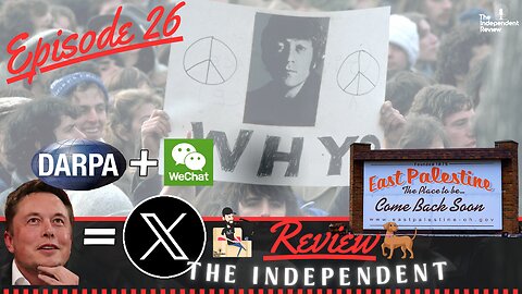 Episode 26 - Lennon Assassination, Elon's Darpa X, Palestine Ohio update & more