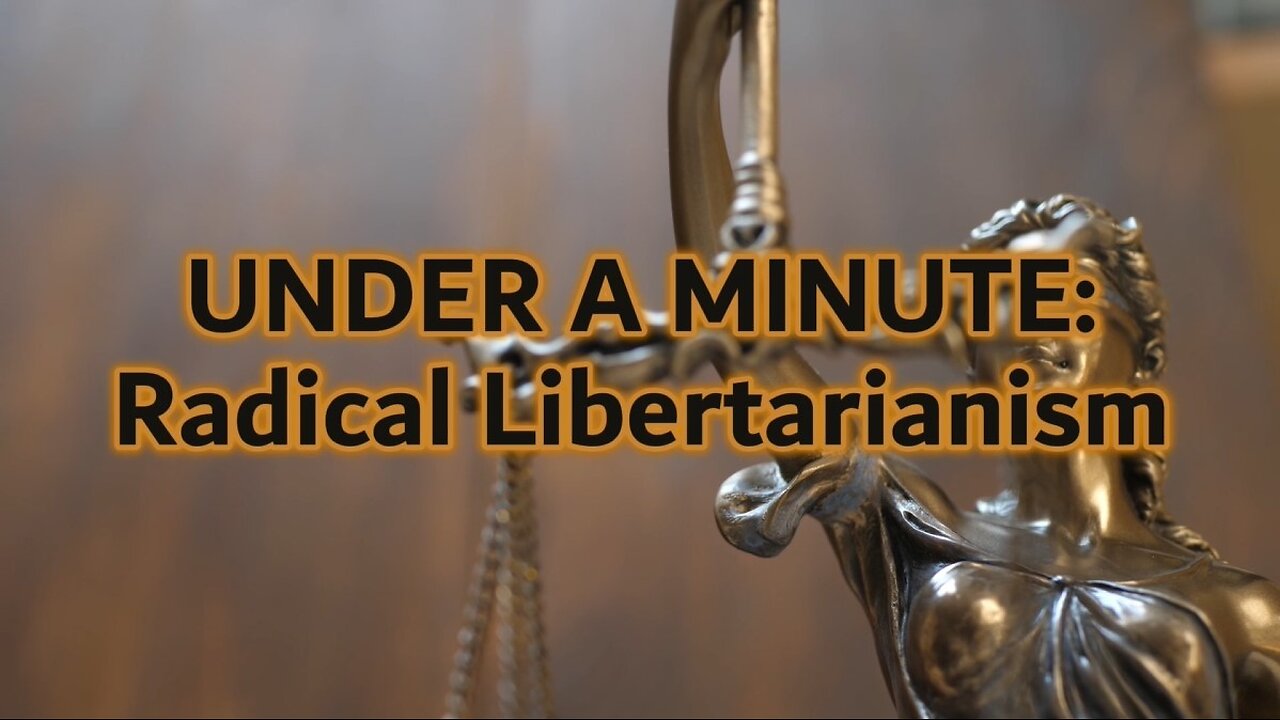 UNDER A MINUTE: Radical Libertarianism