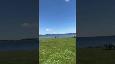 Walking through Point Pleasant Park Halifax