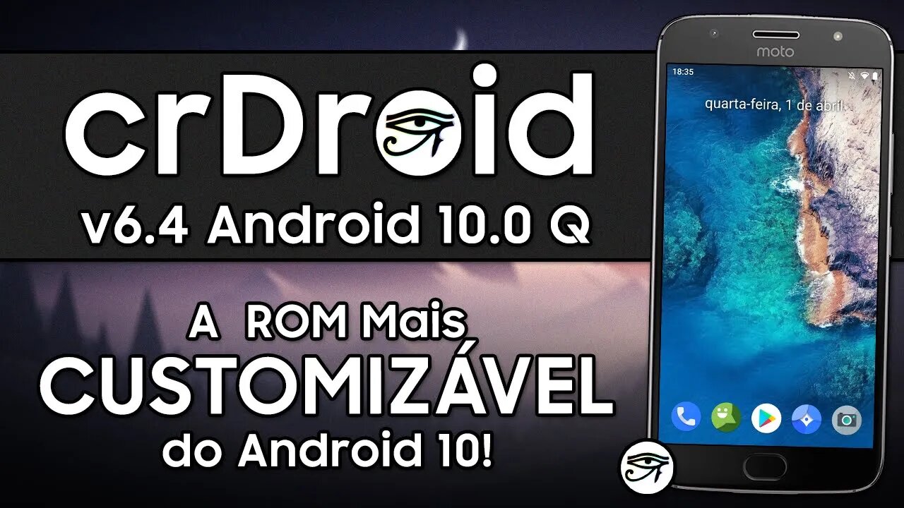 ROM crDroid v6.4 | Android 10.0 Q | A ROM Mais CUSTOMIZÁVEL do Android 10!