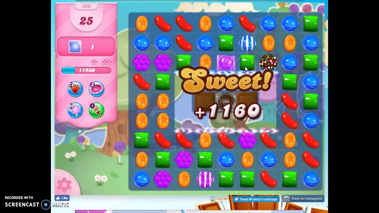 Candy Crush Level 920 Audio Talkthrough, 3 Stars 0 Boosters