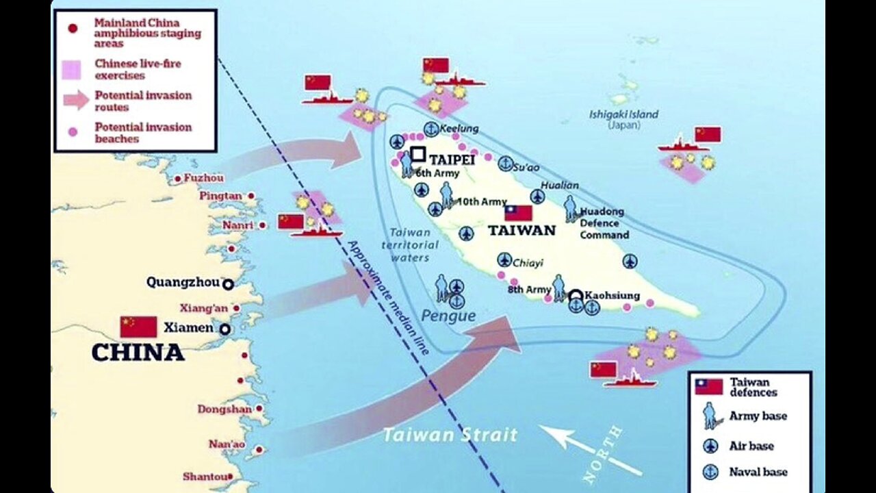 BREAKING NEWS: Taiwan Encircled by Chinese Military