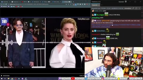 Hasan Reacts to Johnny Depp vs ex wife Amber Heard Hasanabi Reacts