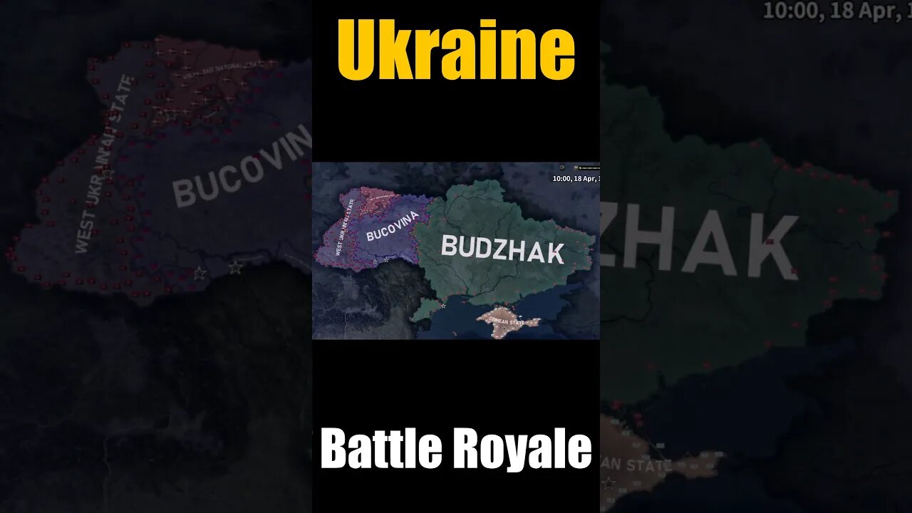 UKRAINE BATTLE ROYALE: ROUND 1 | Hoi4 Timelapse #shorts #hoi4timelapse #hoi4