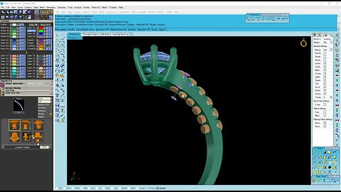 3D Designing Time-lapse Diamond Twin Band