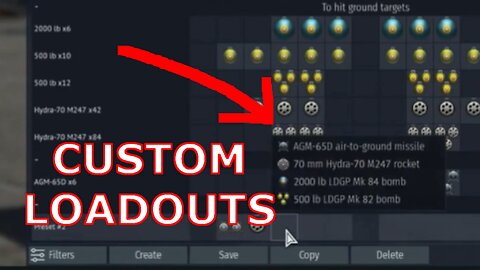 Custom Loadouts for 7 Planes Devblog [War Thunder 2.15 "Wind of Change"]