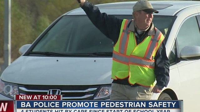 BA Police Promote Pedestrian Safety