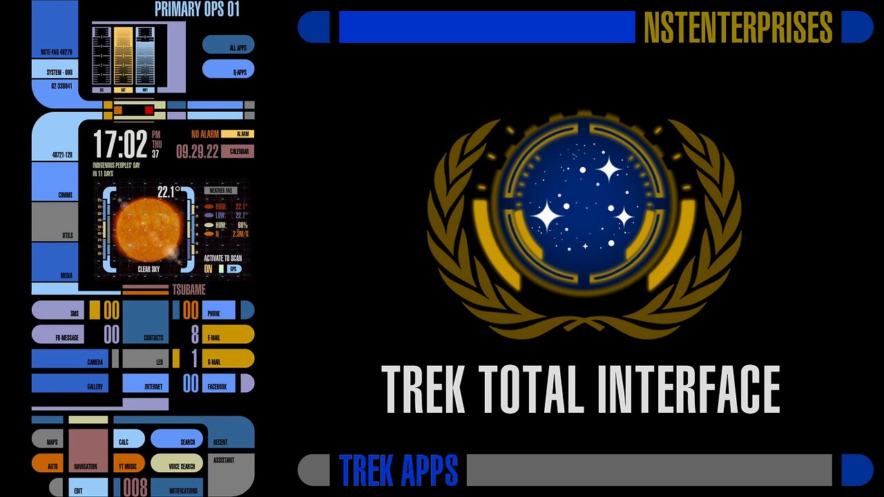 TREK: Total Interface (Not official Star Trek, "LCARS" or affiliated with CBS or Paramount)