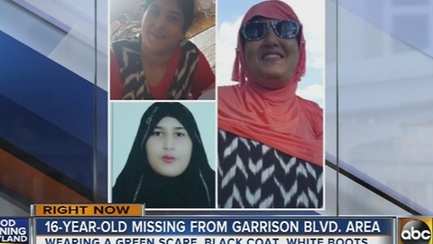 16-year-old missing from Garrison Boulevard