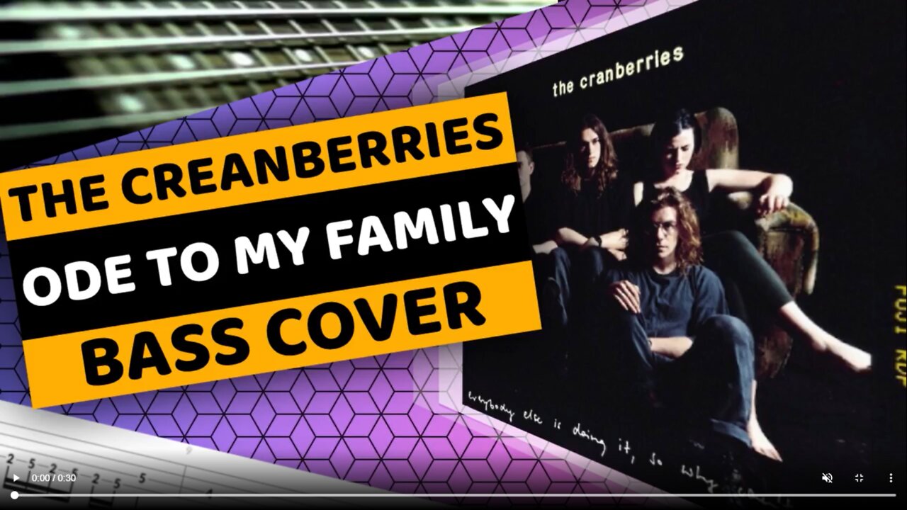 The Creanberries - Ode To My Family - Bass Cover & Tabs