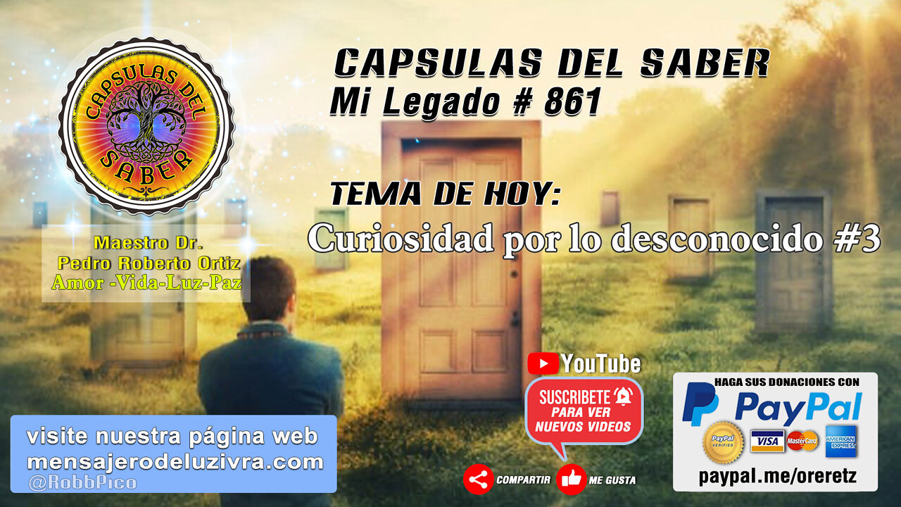 Tema de hoy: Curiosidad por lo desconocido #3. Mi Legado #861