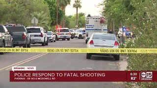 Phoenix police respond to fatal shooting near SR 143 and McDowell Road