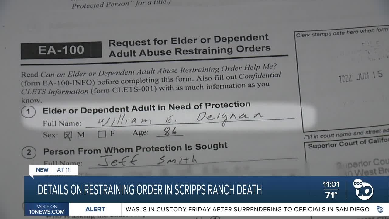 New details come to light in restraining order between Scripps Ranch man and murder suspect