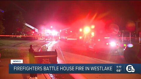 Fire at Westlake home formally owned by 3 Cleveland athletes was caused by lightning, 911 caller says