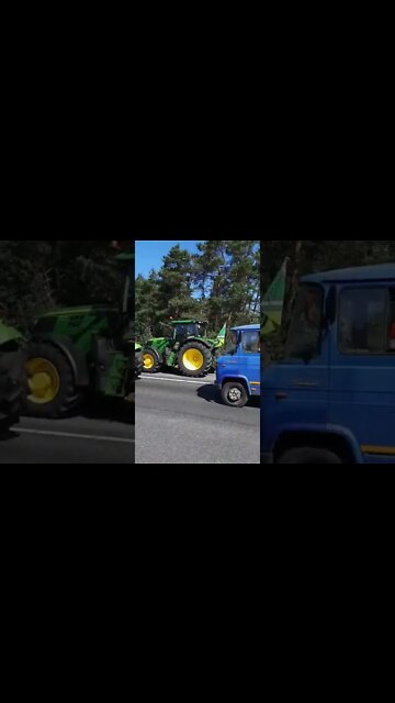 Netherlands: Farmers blocking the A1 highway