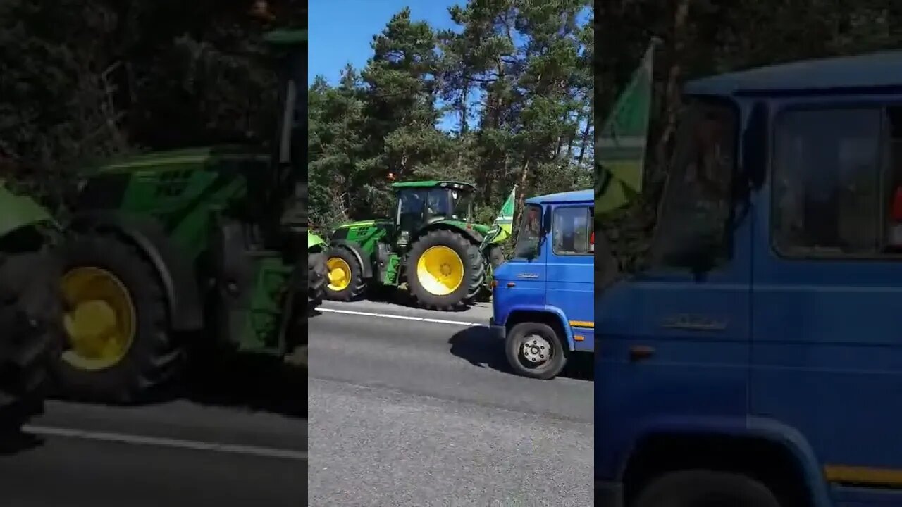 Netherlands: Farmers blocking the A1 highway