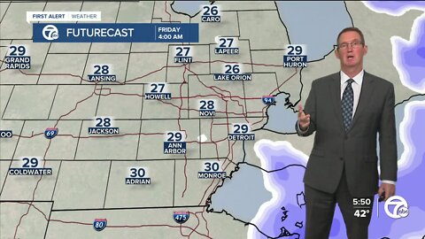Rain to snow Thursday