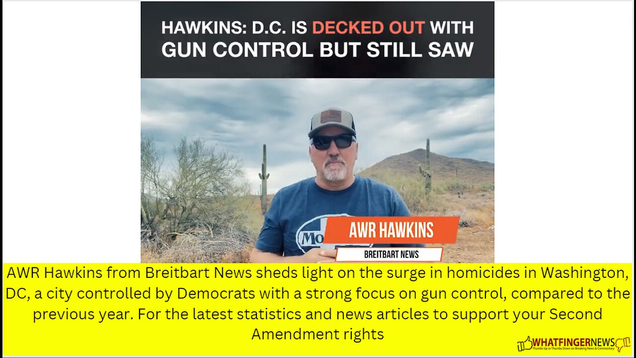 AWR Hawkins from Breitbart News sheds light on the surge in homicides in Washington, DC