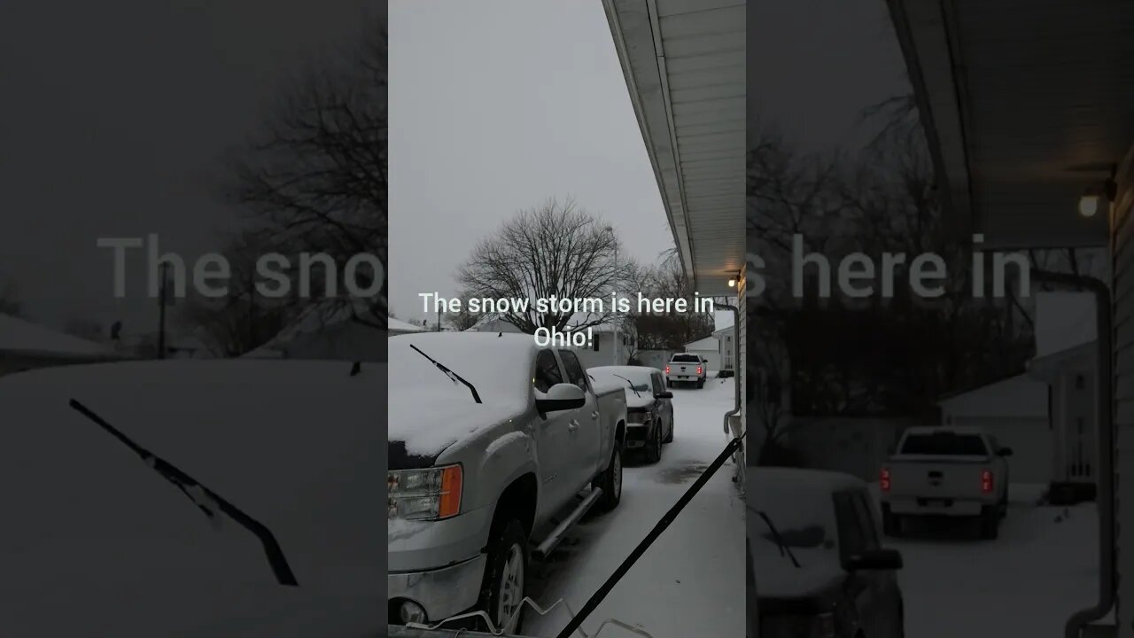 The snow storm is here in Ohio! #shorts the major snow storm has arrived with snow , sleet and wind