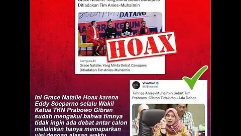 Hoax Debat Capres Cawapres