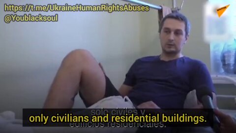 A civilian says he was targeted and wounded by the Ukrainian army while trying to rescue his parents