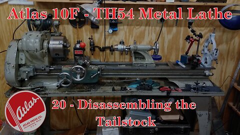 Atlas 10F Lathe - TH54 - 20 - Disassembling the Tailstock