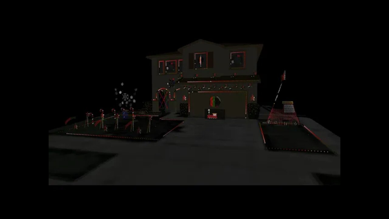 "Santa Train" (The Petersens) - House Preview - Dorman Christmas Lights 2021