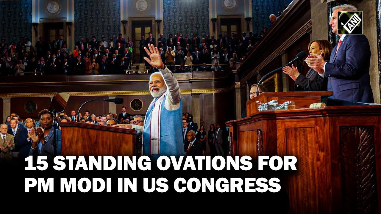 15 moments when PM Modi got a standing ovation during his address to joint session of US Congress