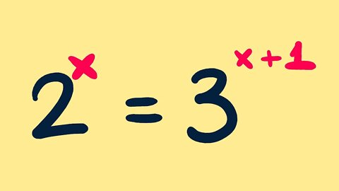 VC consegue resolver essa equação exponencial? | Matemática