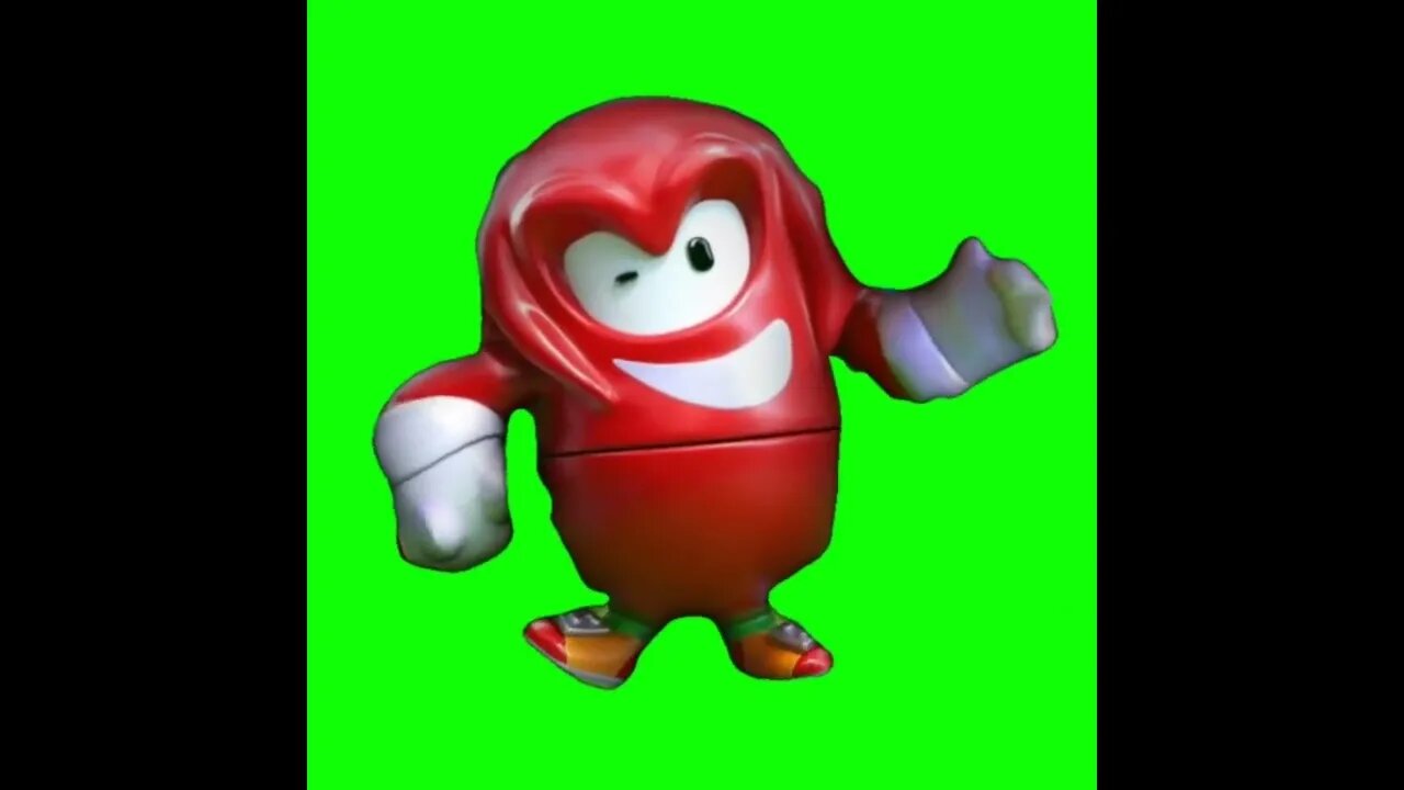 Fall Guys Knuckles Greenscreen